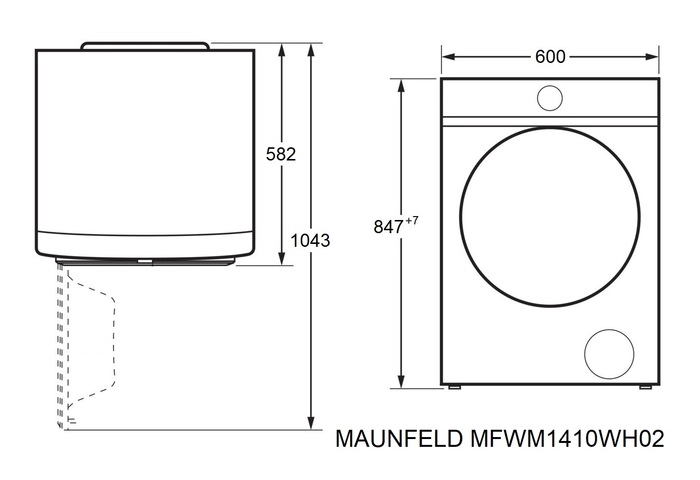 Maunfeld MFWM1410WH02