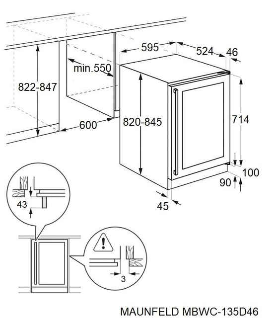 Maunfeld MBWC-135D46