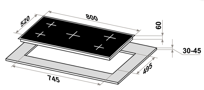 Maunfeld CVI804SFLGR