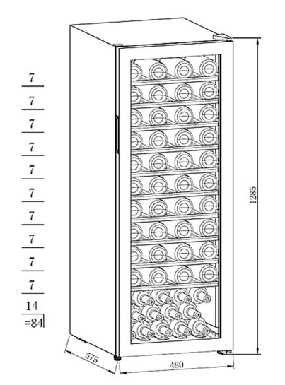 Maunfeld MFWC-201S84