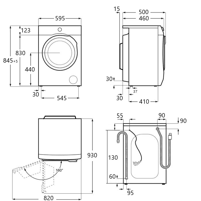 Maunfeld MFWM148WH02