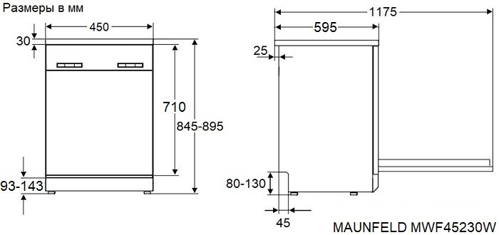 Maunfeld MWF45230W
