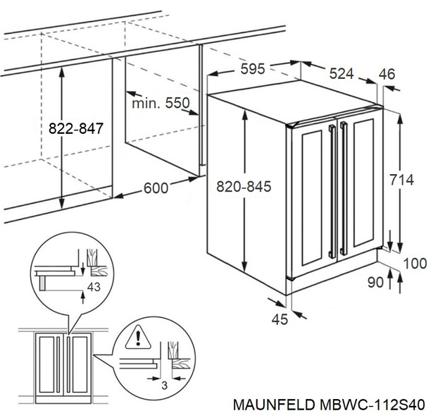 Maunfeld MBWC-112S40