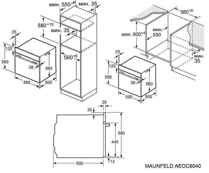Maunfeld AEOC6040B