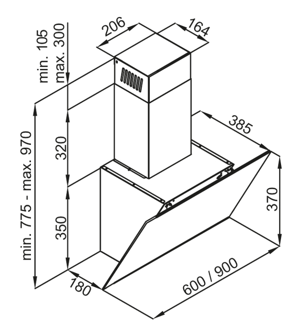 Maunfeld AURORA 90 Black matted