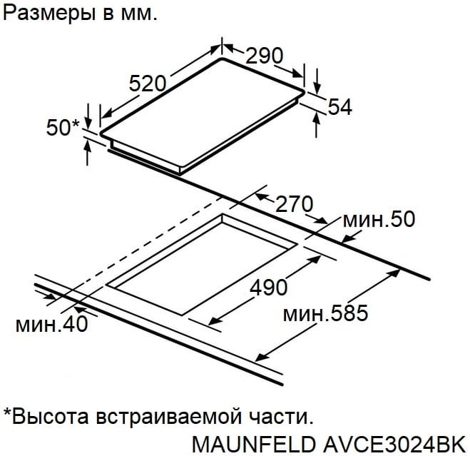 Maunfeld AVCE3024BK