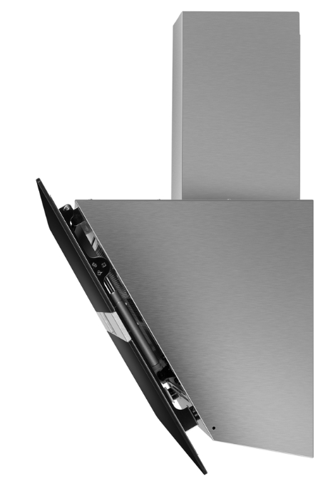 Maunfeld MERSEY 90 нержавеющая сталь/черное стекло