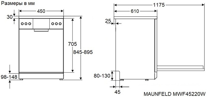 Maunfeld MWF45220W