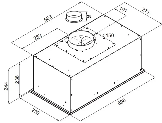 Maunfeld CROSBY POWER 60 BLACK