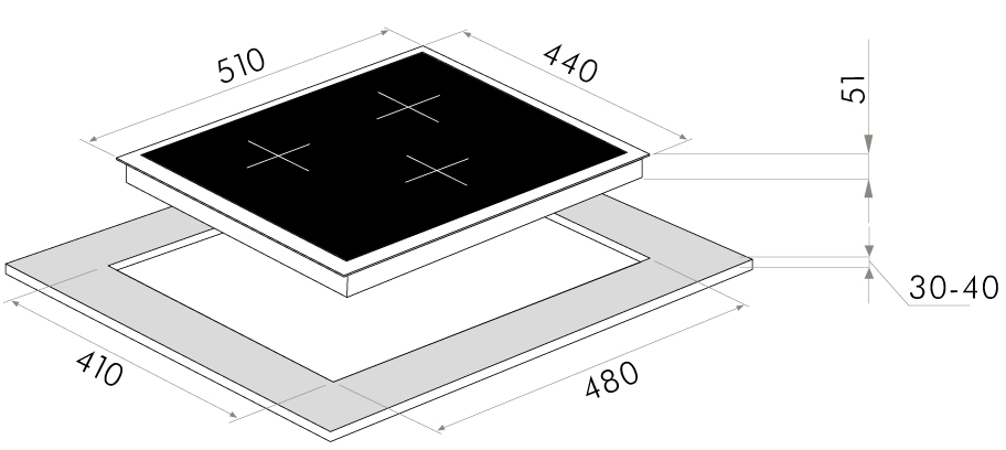 Maunfeld EGHE.43.33CB/G
