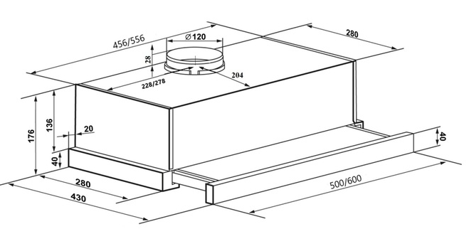 Maunfeld VS LIGHT 60 НЕРЖАВЕЙКА