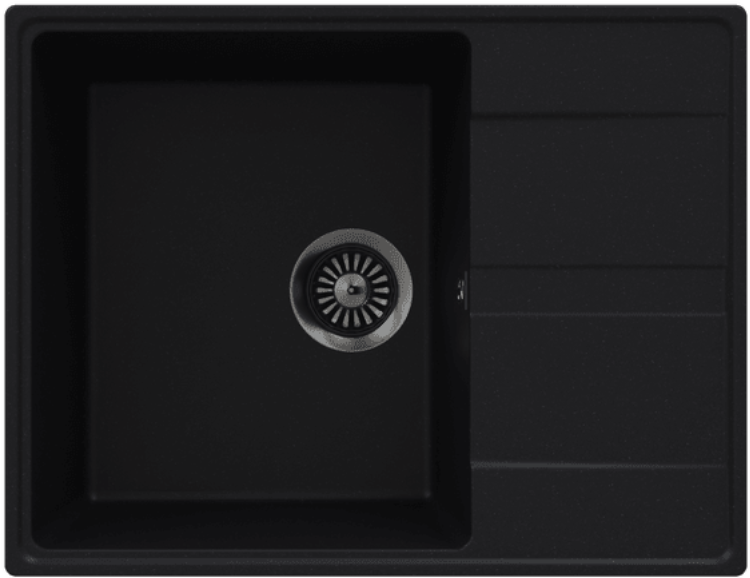 Maunfeld Lacrima 650 MFQS-650B, мойка, гранит, черный
