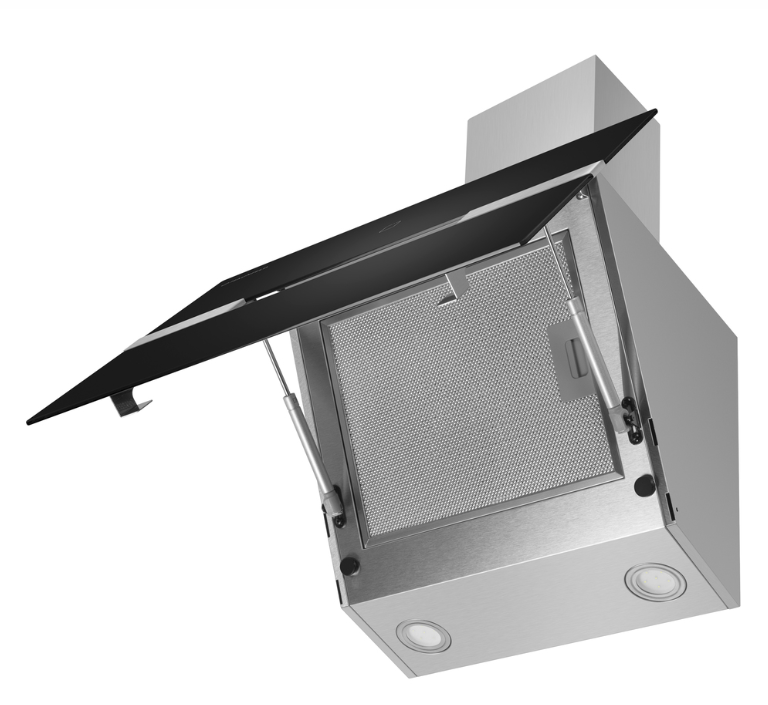 Maunfeld MERSEY 60 нержавеющая сталь/черное стекло