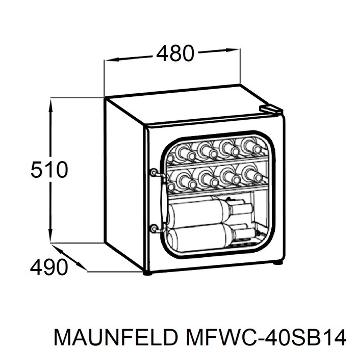 Maunfeld MFWC-40SCH14