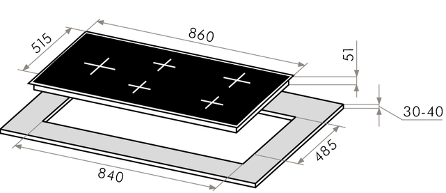 Maunfeld EGHE.75.33CB.R/G
