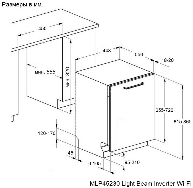 Maunfeld MLP45230 Light Beam Inverter Wi-Fi