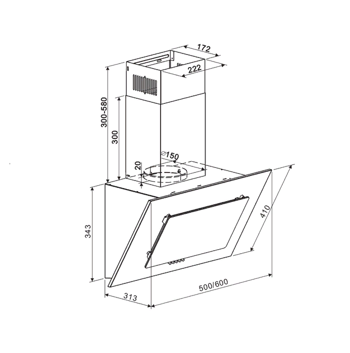 Maunfeld TOWER 50 White