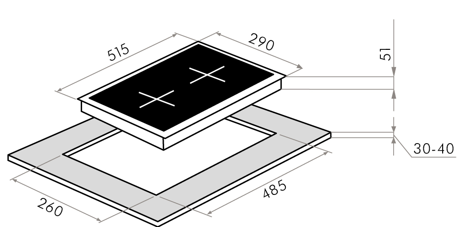 Maunfeld EGHE.32.3EW/G