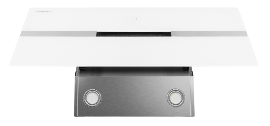 Maunfeld MERSEY 90 WHITE Glass WHITE (INOX)