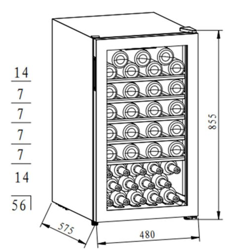 Maunfeld MFWC-124S56