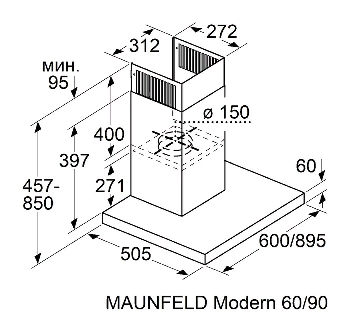 Maunfeld Modern 90 Black