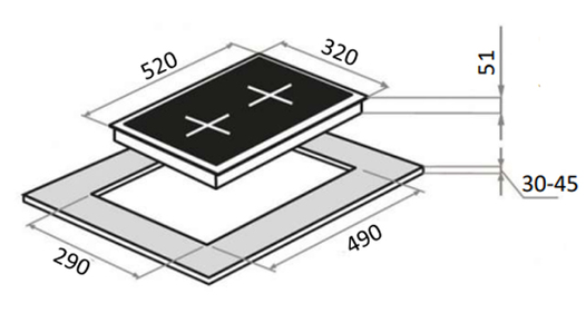Maunfeld EGHS.32.63CS/G