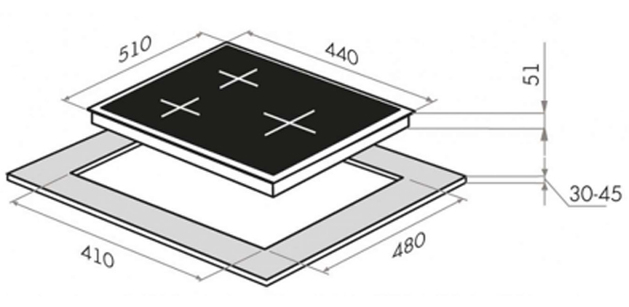 Maunfeld EGHG.43.73CW/G