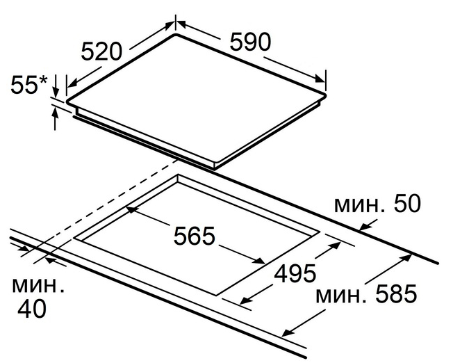 Maunfeld CVI594SB2BGA Inverter