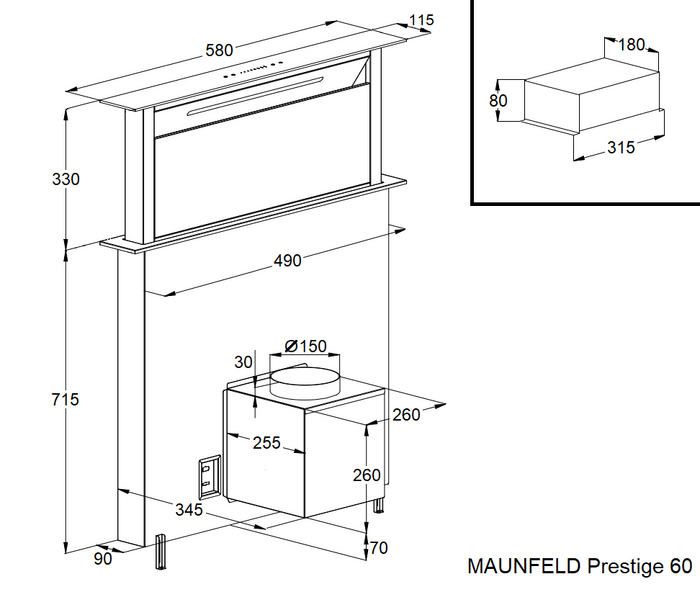 Maunfeld Prestige 60 Black