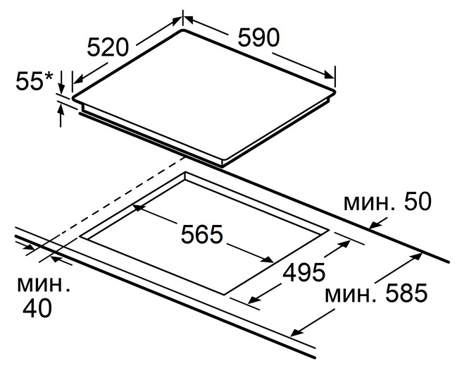 Maunfeld CVI594SB2WHF Inverter