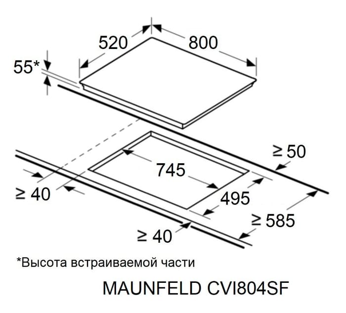 Maunfeld CVI804SFDGR
