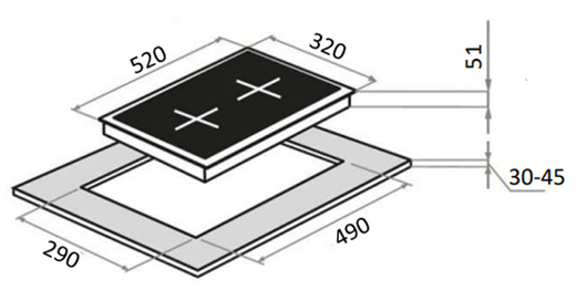 Maunfeld EGHE.32.63CW/G