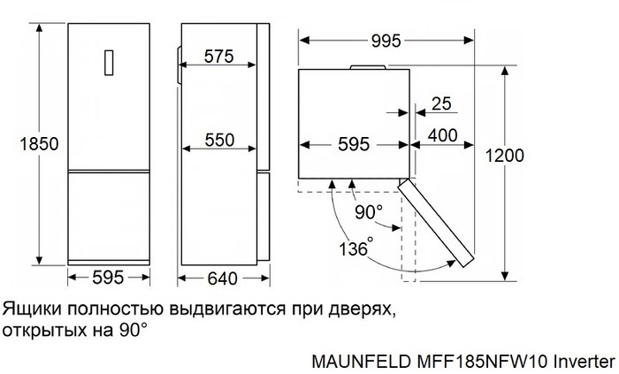 Maunfeld MFF185NFW10 Inverter