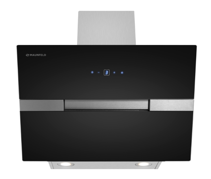 Maunfeld MERSEY 60 нержавеющая сталь/черное стекло