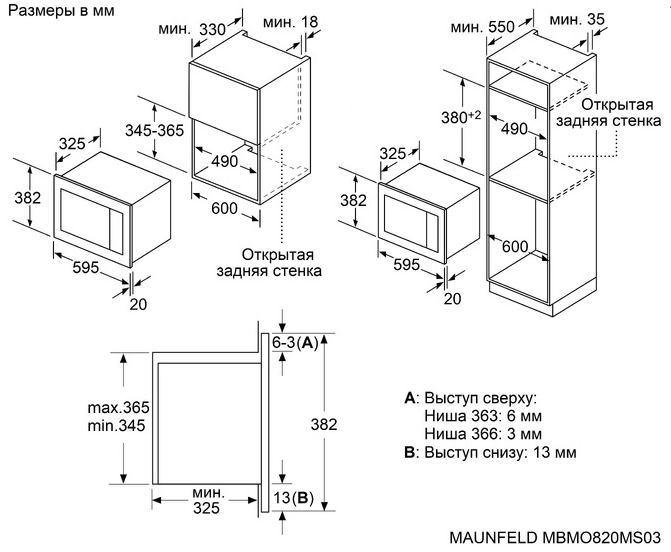 Maunfeld MBMO820MS03