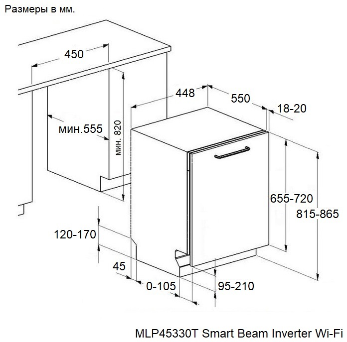 Maunfeld MLP45330T Smart Beam Inverter Wi-Fi