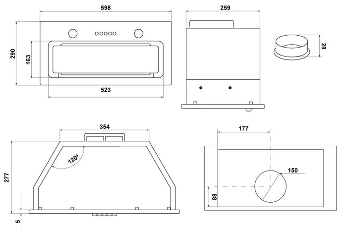 Maunfeld TRAPEZE 602M INOX