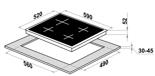 Maunfeld CVCE594BK