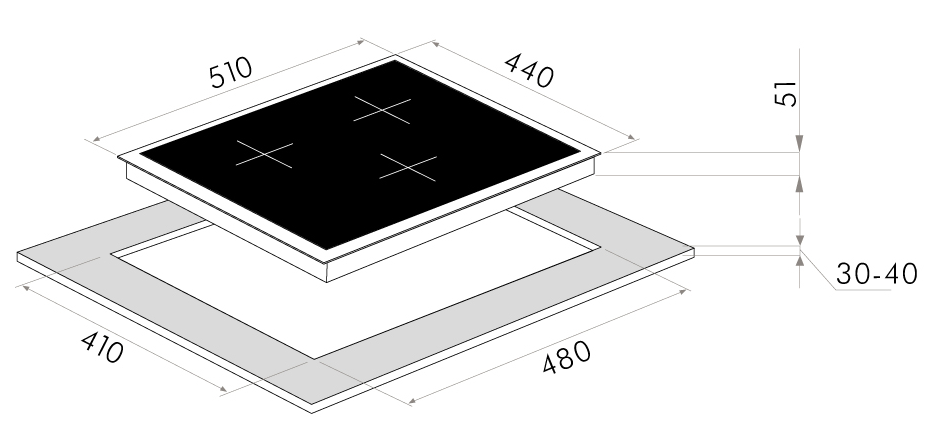 Maunfeld EGHG.43.33CB2/G