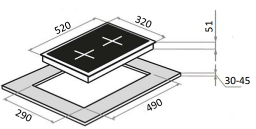 Maunfeld EGHG.32.63CB/G