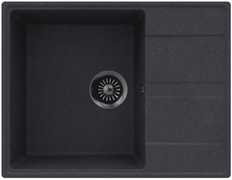 Maunfeld Lacrima 650 MFQS-650DGR, мойка, гранит, темно-серый