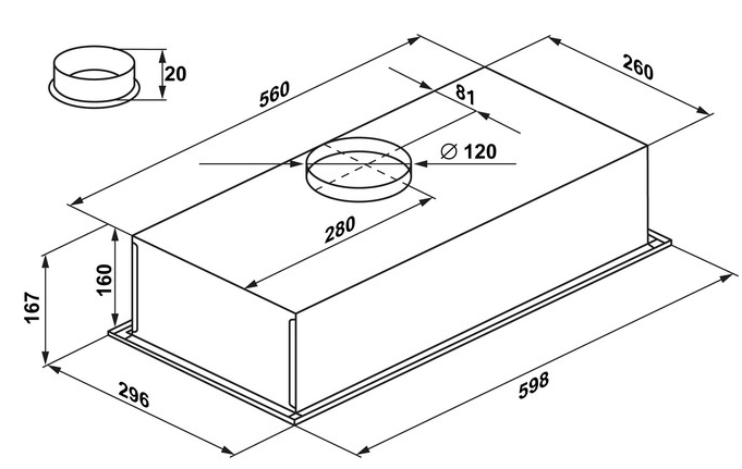 Maunfeld CROSBY SINGL 60 BEIGE