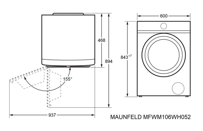 Maunfeld MFWM106WH052