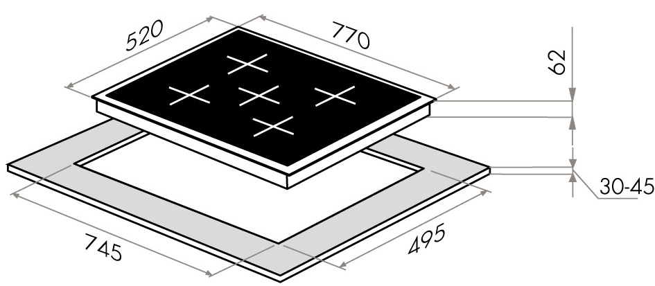 Maunfeld EVI.775-FL2-BK