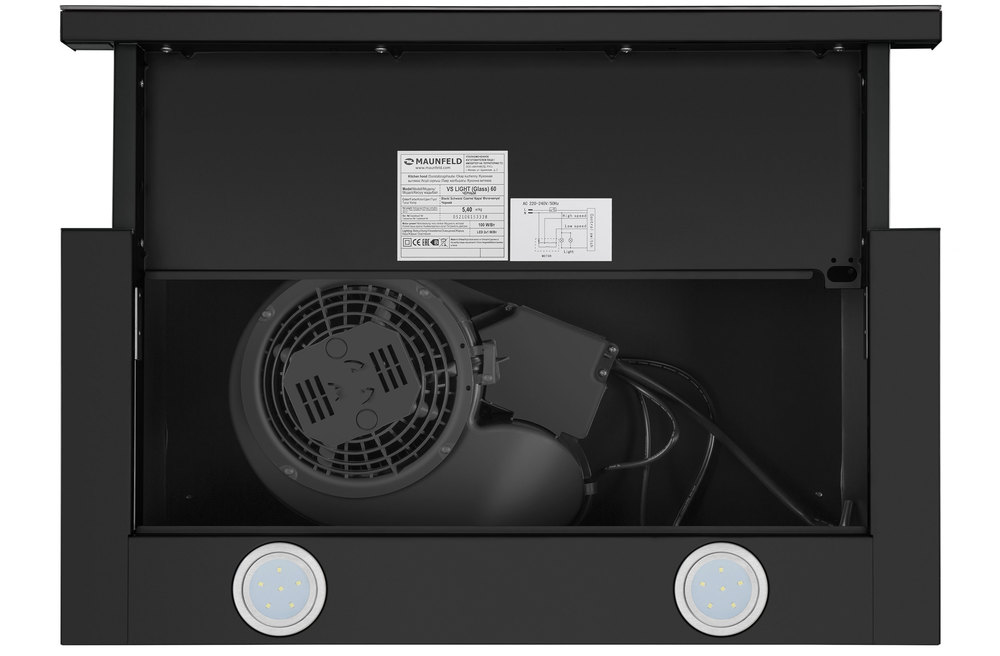 Maunfeld VS LIGHT 60 BLACK GLASS B