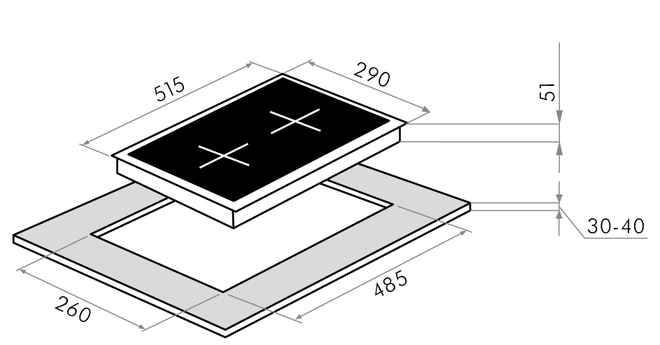 Maunfeld EGHG.32.73CW/G