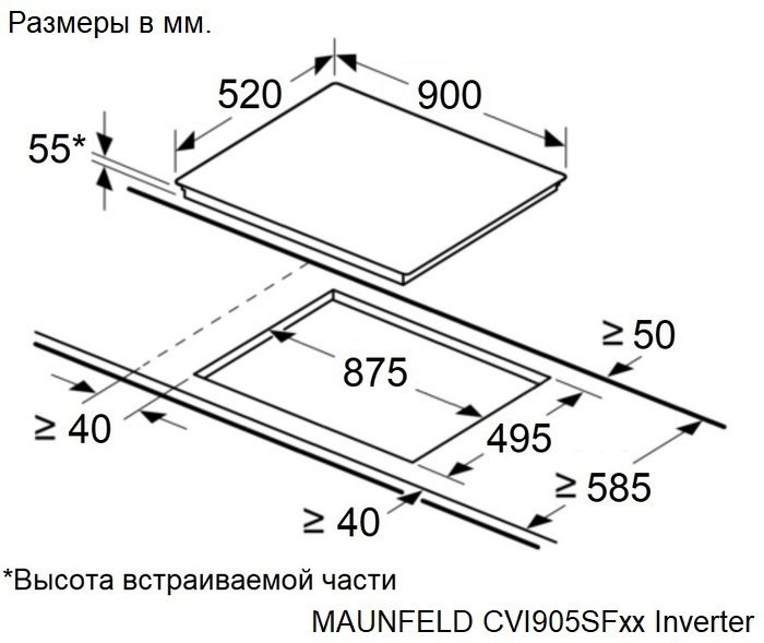 Maunfeld CVI905SFBK Inverter