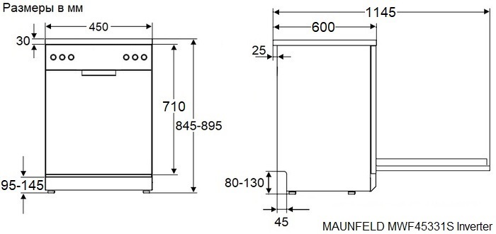Maunfeld MWF45331W Inverter