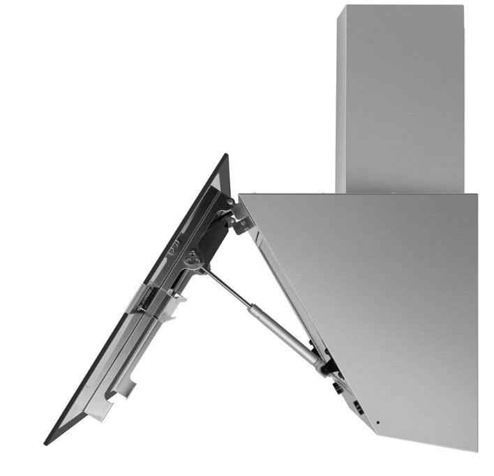 Maunfeld MERSEY 90 нержавеющая сталь/черное стекло