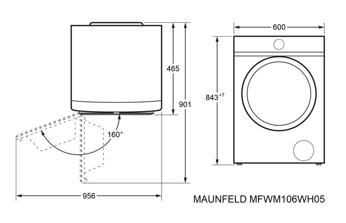 Maunfeld MFWM106WH05